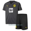 Conjunto (Camiseta+Pantalón Corto) BVB Borussia Dortmund Segunda Equipación 2021/22 - Niño